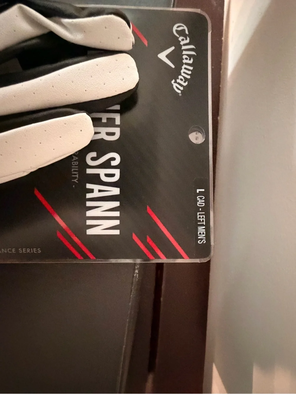 Callaway White and Black Golf Glove